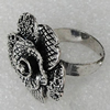 Alloy Ring, Flower 27mm, Sold by Group