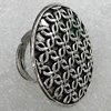 Alloy Ring, Flat Round 35mm, Sold by Group