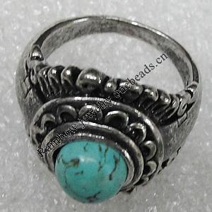 Alloy Ring, 20mm, Sold by Group