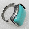 Alloy Ring, Square 23mm, Sold by Group