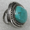 Alloy Ring, 32x27mm, Sold by Group
