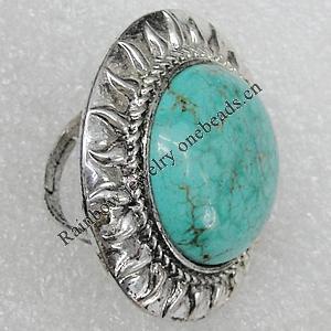 Alloy Ring, Flat Round 39mm, Sold by Group
