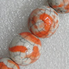 Ceramics Beads, Round 8mm Hole:2mm, Sold by Bag
