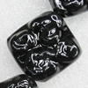 Ceramics Beads, Diamond 36mm Hole:3mm, Sold by Bag
