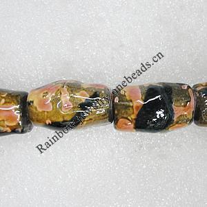 Ceramics Beads, 30x17mm Hole:3mm, Sold by Bag