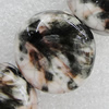 Ceramics Beads, Flat Round 24mm Hole:2.5mm, Sold by Bag