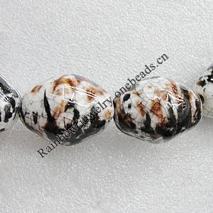 Ceramics Beads, 40x31mm Hole:4mm, Sold by Bag