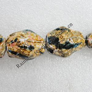 Ceramics Beads, 30x25mm Hole:4.5mm, Sold by Bag