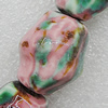 Ceramics Beads, 30x25mm Hole:4.5mm, Sold by Bag