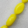 Ceramics Beads, Flat Oval 28x18mm Hole:2.5mm, Sold by Bag