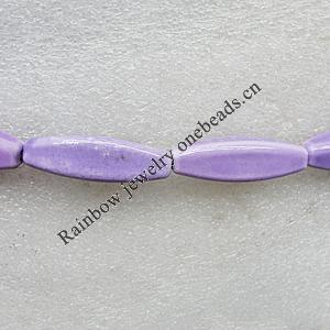 Ceramics Beads, Faceted  Oval 38x12mm Hole:3mm, Sold by Bag