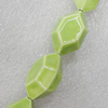 Ceramics Beads, Polygon 26x17mm Hole:2mm, Sold by Bag