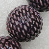 Ceramics Beads, Round 25mm Hole:3.5mm, Sold by Bag