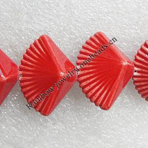 Ceramics Beads, Sectory 30x21mm Hole:2mm, Sold by Bag