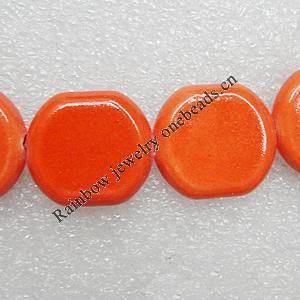 Ceramics Beads, 23x21mm Hole:2.5mm, Sold by Bag