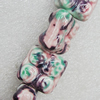 Ceramics Beads, Square 22mm Hole:2.5mm, Sold by Bag