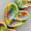 Ceramics Beads, Heart 29x25mm Hole:3mm, Sold by Bag