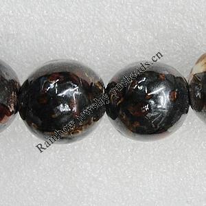 Ceramics Beads, Round 30mm Hole:4.5mm, Sold by Bag