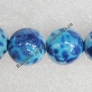 Ceramics Beads, Round 22mm Hole:3mm, Sold by Bag