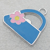 Zinc Alloy Enamel Pendants, Bag 22x22mm Hole:2mm, Sold by PC