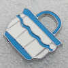 Zinc Alloy Enamel Pendants, Bag 21x20mm Hole:6x4mm, Sold by PC