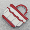 Zinc Alloy Enamel Pendants, Bag 21x20mm Hole:6x4mm, Sold by PC