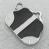 Zinc Alloy Enamel Pendants, Bag 23x18mm Hole:2mm, Sold by PC