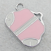 Zinc Alloy Enamel Pendants, Bag 23x18mm Hole:2mm, Sold by PC