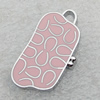 Zinc Alloy Enamel Pendants, Bag 29x16mm Hole:2mm, Sold by PC