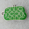 Zinc Alloy Enamel Pendants, Bag 29x16mm Hole:2mm, Sold by PC