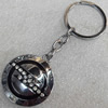 Zinc Alloy keyring Jewelry Chains, 37mm, Length Approx:9cm, Sold by Dozen