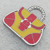 Zinc Alloy Enamel Pendants, Bag 24x25mm Hole:7x4.5mm, Sold by PC