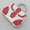 Zinc Alloy Enamel Pendants, Bag 24x25mm Hole:7x4.5mm, Sold by PC