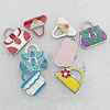 Zinc Alloy Enamel Pendants, Mix Color/Mix Style, Bag 19x21mm-24x25mm Hole:7x4.5mm, Sold by Group