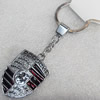 Zinc Alloy keyring Jewelry Chains, 34x45mm, Length Approx:9cm, Sold by Dozen