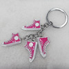 Zinc Alloy keyring Jewelry Chains, 31x17mm, Length Approx:9.5cm, Sold by Dozen