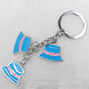 Zinc Alloy keyring Jewelry Chains, 25x22mm, Length Approx:10cm, Sold by Dozen