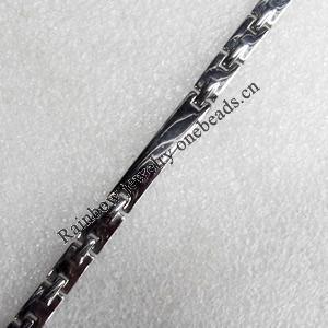Stainless Steel Bracelet, wideth:6mm, Sold per 7.8-inch Strand