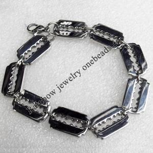 Stainless Steel Bracelet, wideth:13mm, Sold per 7.8-inch Strand