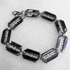 Stainless Steel Bracelet, wideth:13mm, Sold per 7.8-inch Strand