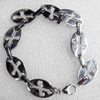 Stainless Steel Bracelet, wideth:14mm, Sold per 7.8-inch Strand