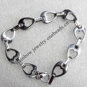 Stainless Steel Bracelet, wideth:12mm, Sold per 7.8-inch Strand