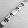 Stainless Steel Bracelet, wideth:12mm, Sold per 7.8-inch Strand