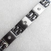 Stainless Steel Bracelet, wideth:14mm, Sold per 7.8-inch Strand