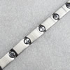 Stainless Steel Bracelet, wideth:10mm, Sold per 7.8-inch Strand