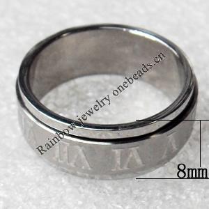 Stainless Steel Rings, wideth:8mm, Sold by PC