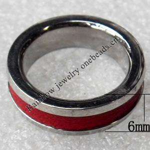 Stainless Steel Rings, wideth:6mm, Sold by PC