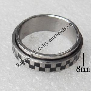 Stainless Steel Rings, wideth:8mm, Sold by PC