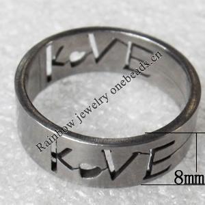 Stainless Steel Rings, wideth:8mm, Sold by PC