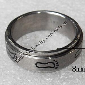 Stainless Steel Rings, wideth:8mm, Sold by PC